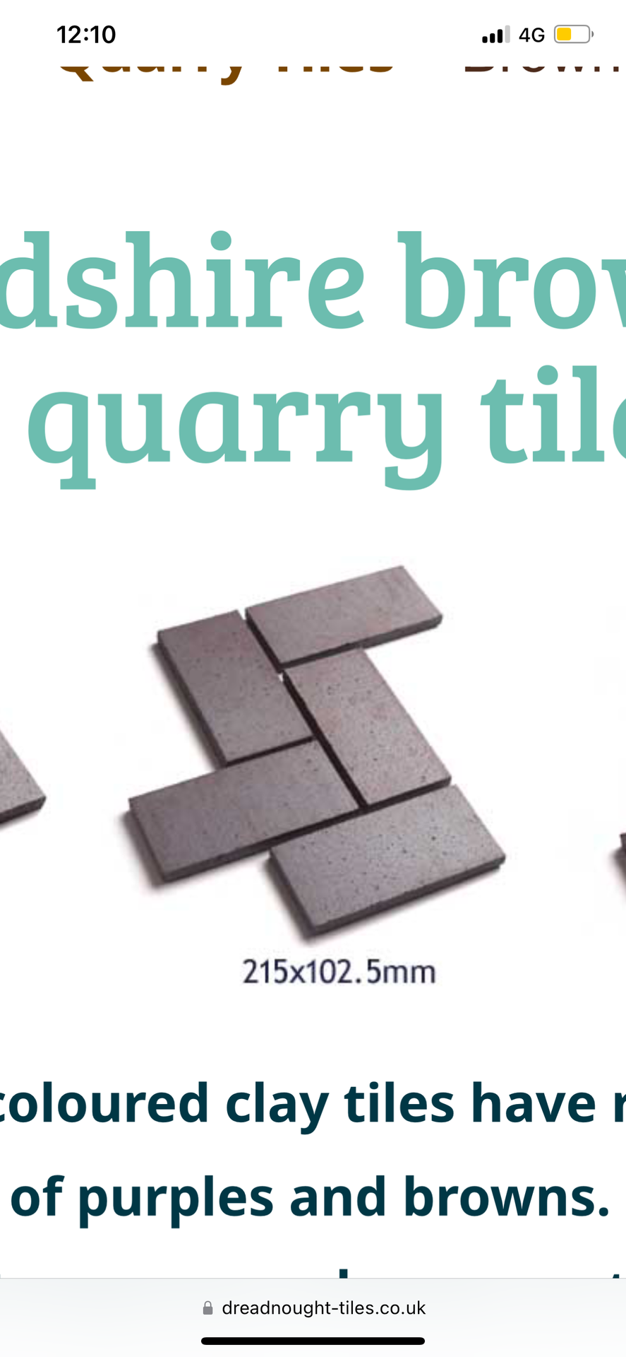 Staffordshire Brown Brindle Quarry Tiles 2 Pallets (215m x 102.5m)