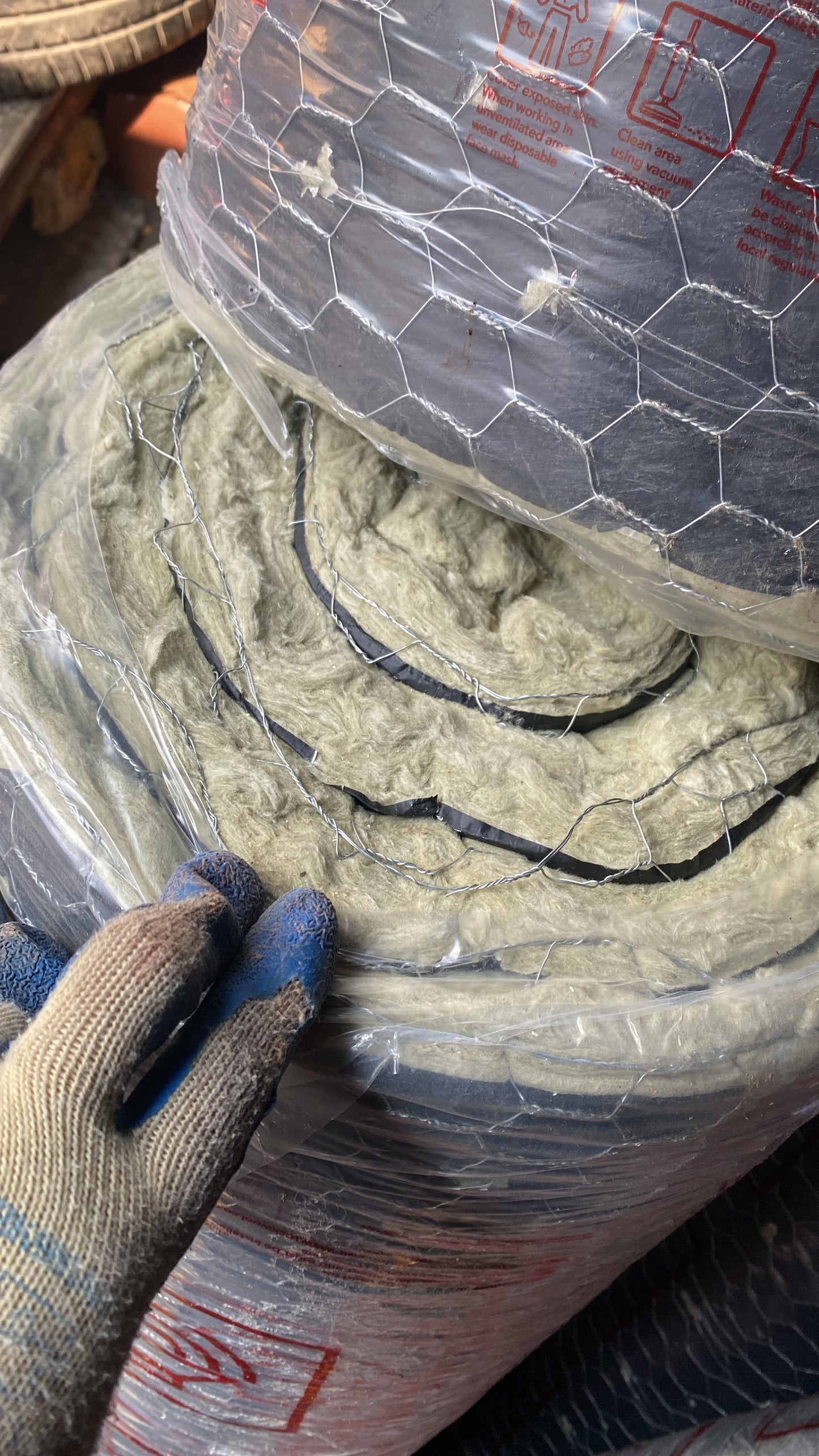 Rockwool Fire Barrier Insulation Reinforced Mesh 50mm x10 Rolls