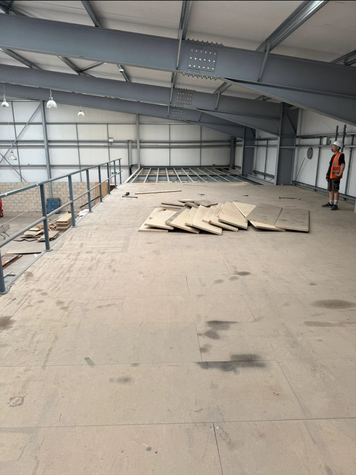 Steel Mezzanine Floor Complete - 30.57m x 7.15m x 3.08m