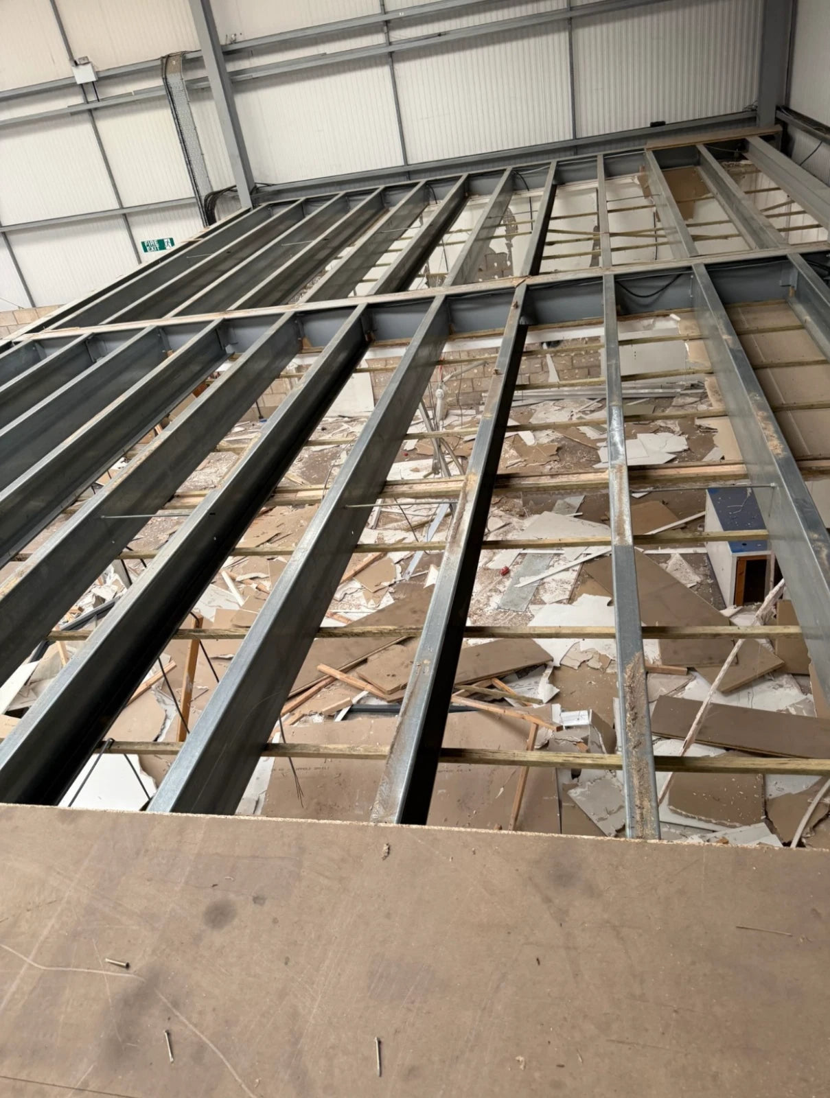 Steel Mezzanine Floor Complete - 30.57m x 7.15m x 3.08m
