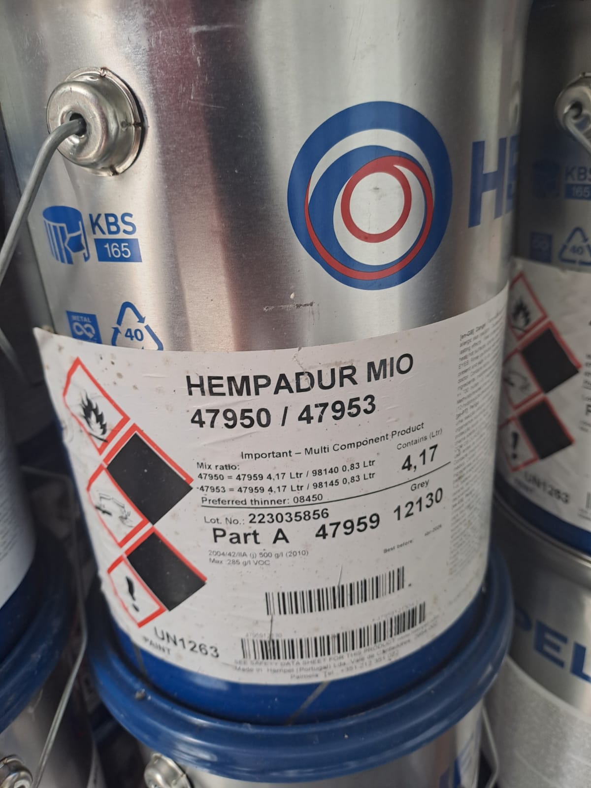 Hempel Industrial Coatings 85 Tubs