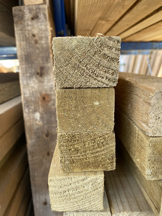 2 x 2 (47mm x 35mm x 4.8m) Treated Rough Sawn Timber 4.8m (100 Lengths)