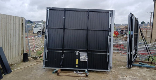 Black Garage Door Up and Over 2286 x 2200mm x4