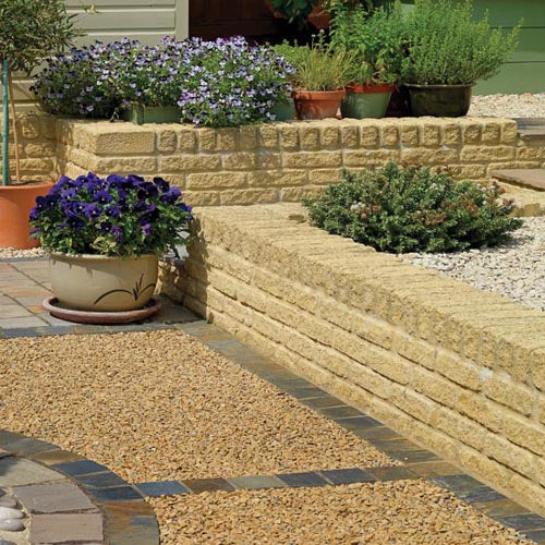 10 Packs of Burford Tumbled Golden Buff Walling Blocks (309 blocks per pack). £1,800.00 ex VAT