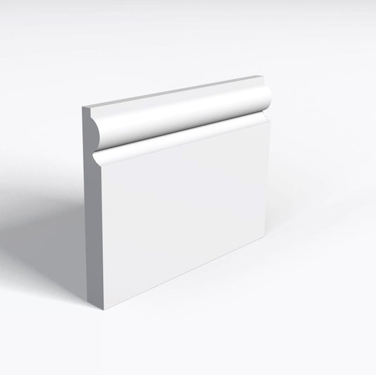 Torus MDF Skirting Board – White Primed (pack of 25)