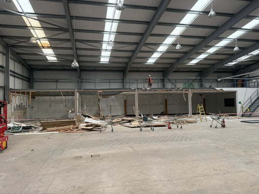 Steel Mezzanine Floor Complete - 30.57m x 7.15m x 3.08m